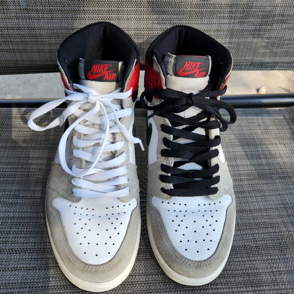 Mens Nike Air Jordan 1 Retro High OG 'Smoke Grey' Size 9